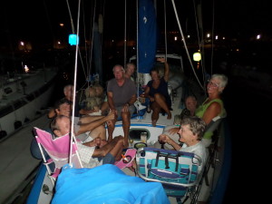 WITH ALL THE BOATERS WHO HELPED SUNDANCER WE CELEBRATED ON SAILORS RUN