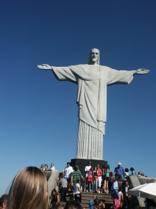 The Famous Christ Redeemer(christo redentor) we visited in Rio de Janeiro,Brazil